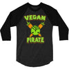 vegan pirate 3/4 Sleeve Shirt