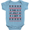 Emo Gothic Ugly Christmas Sweater Baby Onesie