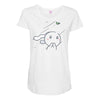 cute bunny Maternity Scoop Neck T-shirt