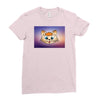 Orange cat Ladies Fitted T-Shirt