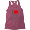 i love my daughters Racerback Tank