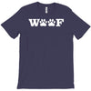 woof paw prints sticker vinyl T-Shirt
