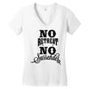 no retreat, no surrender. Women's V-Neck T-Shirt