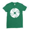 dj remix funny mens Ladies Fitted T-Shirt