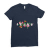 Femen with Flowers Ladies Fitted T-Shirt