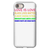 love is love, black lives matter, climate change is real, immigrants m iPhone 8