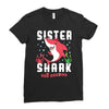 sister shark doo doo doo family matching Ladies Fitted T-Shirt