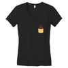 Heart Pocket Women's V-Neck T-Shirt