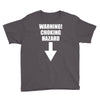 warning choking hazard printed Youth Tee