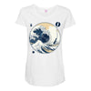 the great wave off sound Maternity Scoop Neck T-shirt