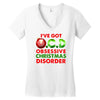 ocd obsessive christmas disorder Women's V-Neck T-Shirt