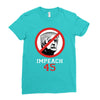 Impeach 45 Stop Trump Ladies Fitted T-Shirt
