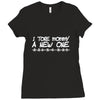 i tore mommy a new one Ladies Fitted T-Shirt