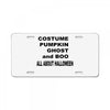 all about halloween. License Plate
