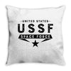 United States Ussf Space Force Throw Pillow