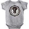 white and black Baby Bodysuit
