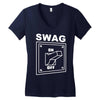 swag switched on Women's V-Neck T-Shirt