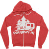 roughin' it roughing trailer camping camp Zipper Hoodie
