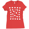 ladybird polker dot Ladies Fitted T-Shirt