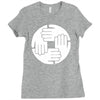 dj remix funny mens Ladies Fitted T-Shirt