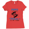 Pops is my Name Fishing Is My Game Ladies Fitted T-Shirt