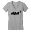 mom squared Women's V-Neck T-Shirt