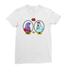 eggplant wizard and king hippo Ladies Fitted T-Shirt