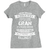 Super Cool Gran Of A Freaking Awesome Granddaughter Ladies Fitted T-Shirt