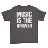 music is the answer Youth Tee