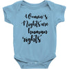 women's rights are human rights Baby Bodysuit