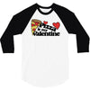 pizza is my valentine 3/4 Sleeve Shirt