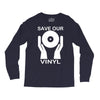 save our vinyl dj club Long Sleeve Shirts