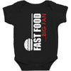 big fan of fast food Baby Bodysuit