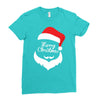 santa claus merry christmas Ladies Fitted T-Shirt