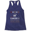 santa cancer  christmas ugly t shirts Racerback Tank