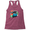 wake up and fight Racerback Tank
