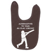 alternatives to war play cricket batting anti war stencil tour Baby Bibs