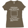 missing air guitar Ladies Fitted T-Shirt