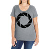 aperture science Ladies Curvy T-Shirt