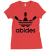 the dude abides Ladies Fitted T-Shirt