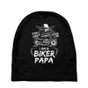 You Cant Scare Me I am Biker Papa Baby Beanies