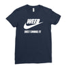 weed   just smoke it   mens funny Ladies Fitted T-Shirt