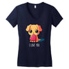 puppy love Women's V-Neck T-Shirt