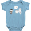 coffee that's always late Baby Bodysuit