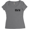 Normal People Scare Me Women's Triblend Scoop T-shirt