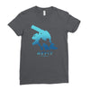 mega water Ladies Fitted T-Shirt