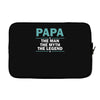 papa the man the myth the legend Laptop sleeve