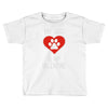 my dog is my valentine Toddler T-shirt