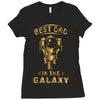 Best Dad in The Galaxy Ladies Fitted T-Shirt