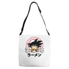 saiyan ramen Adjustable Strap Totes